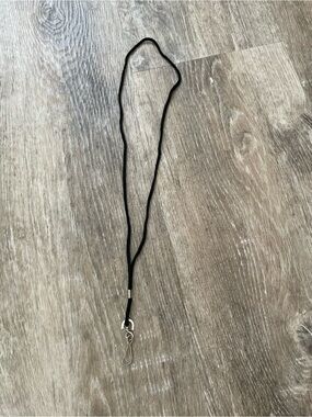 PACK OF 100 Black Cord Lanyard with Silver Clip